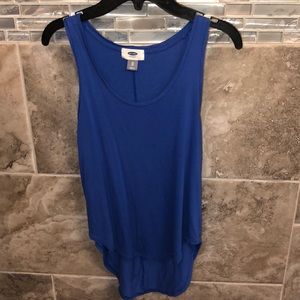Plain royal blue tank top